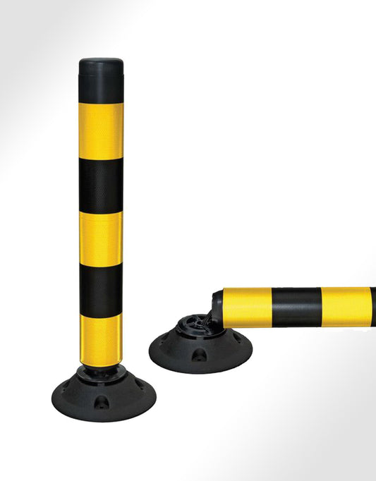 Balise articulée flexible FLEXPIN jalonnement 100 cm jaune-noire