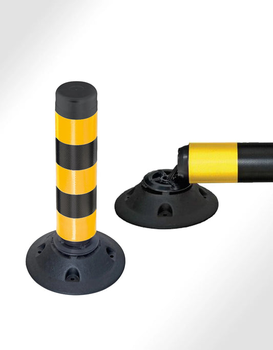 Balise articulée flexible FLEXPIN jalonnement 45 cm jaune-noire