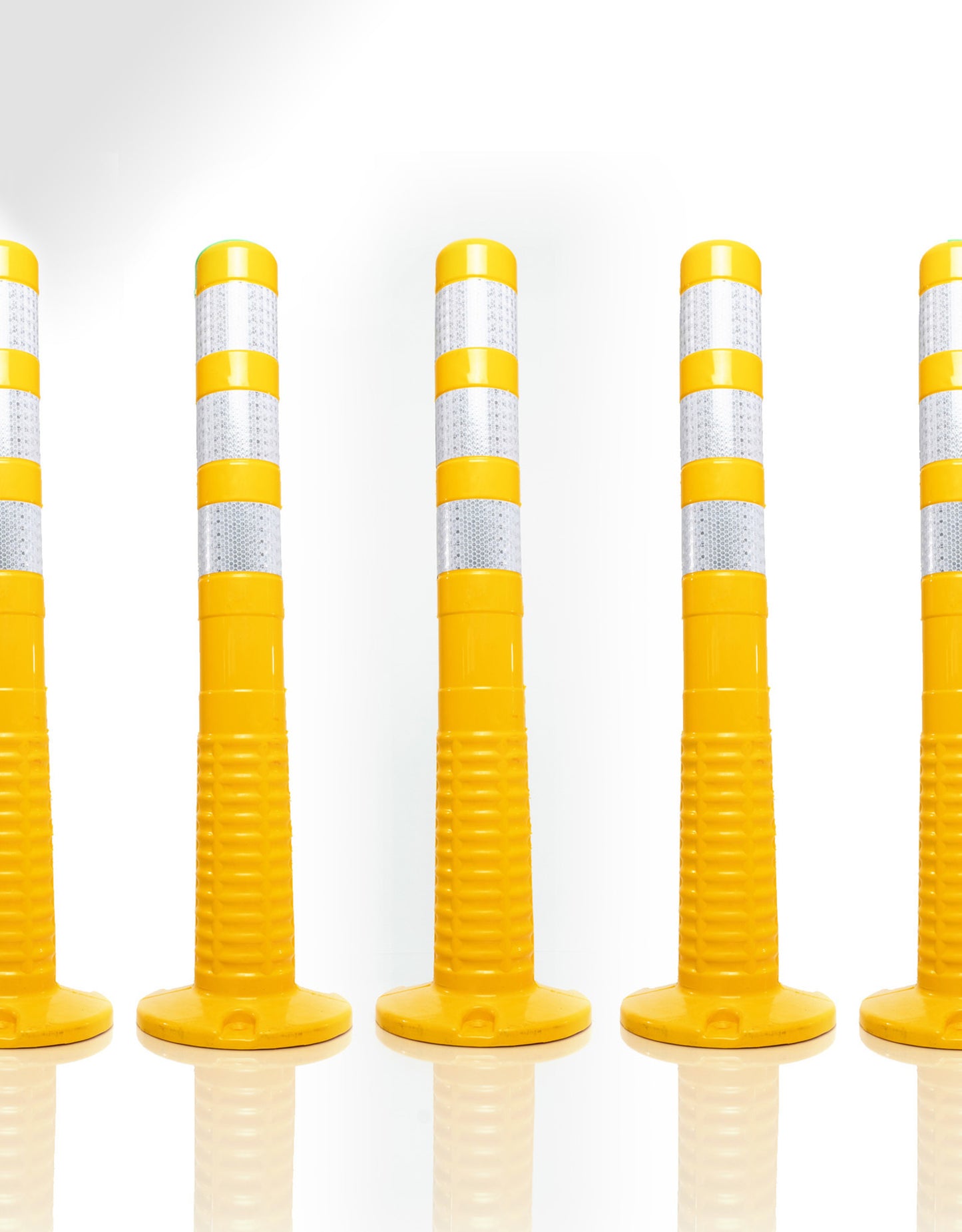 Balise autorelevable flexible jalonnement 75 cm jaune