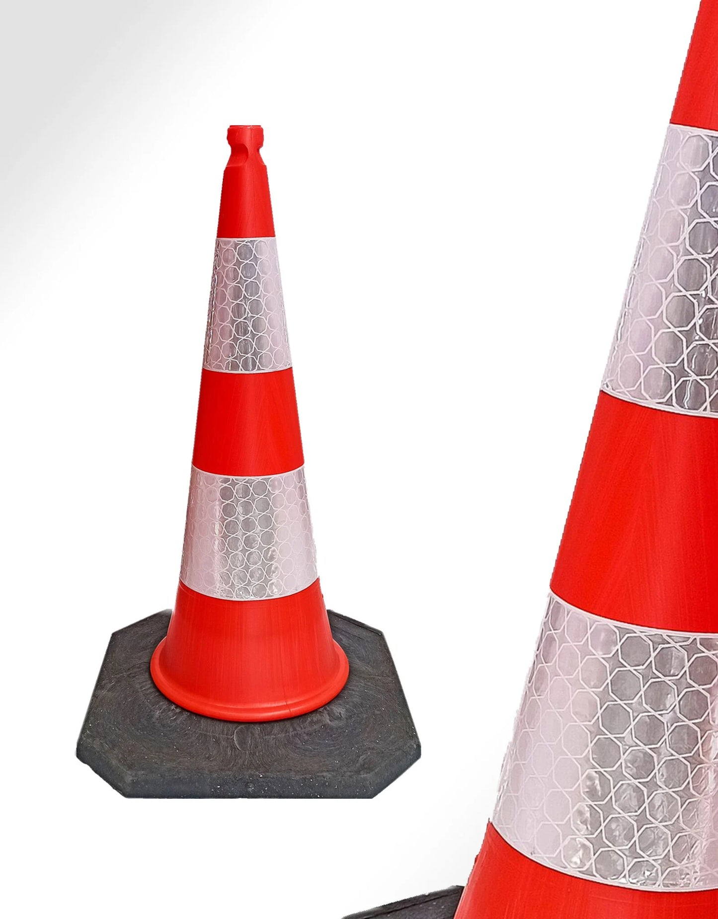 Cône K5a lesté signalisation classe 2 hauteur 100 cm