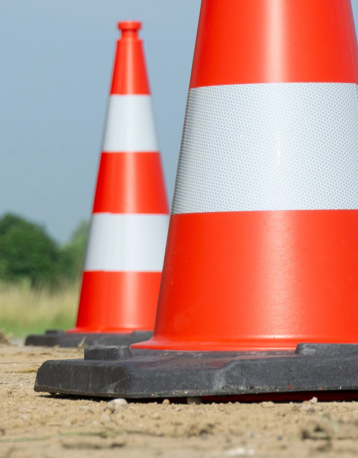 Cône K5a lesté signalisation classe 2 hauteur 75 cm, 5.5 kgs