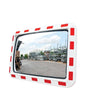 Miroir industrie parking et logistique - rouge / blanc - 60 x 40 cm