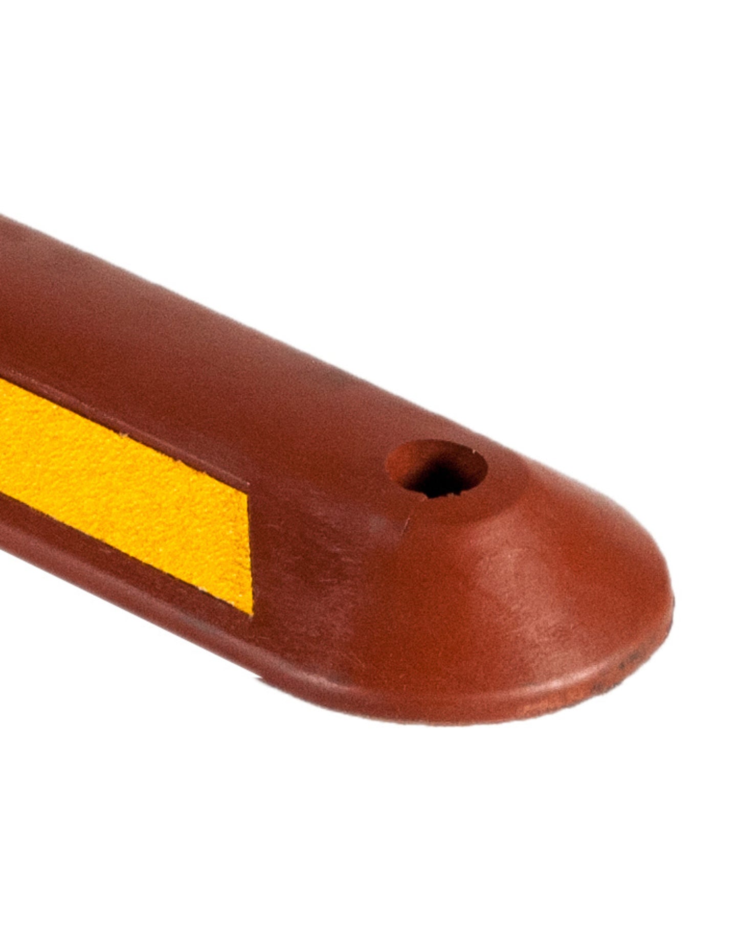 Séparateur de voie pour piste cyclable en caoutchouc rouge / jaune