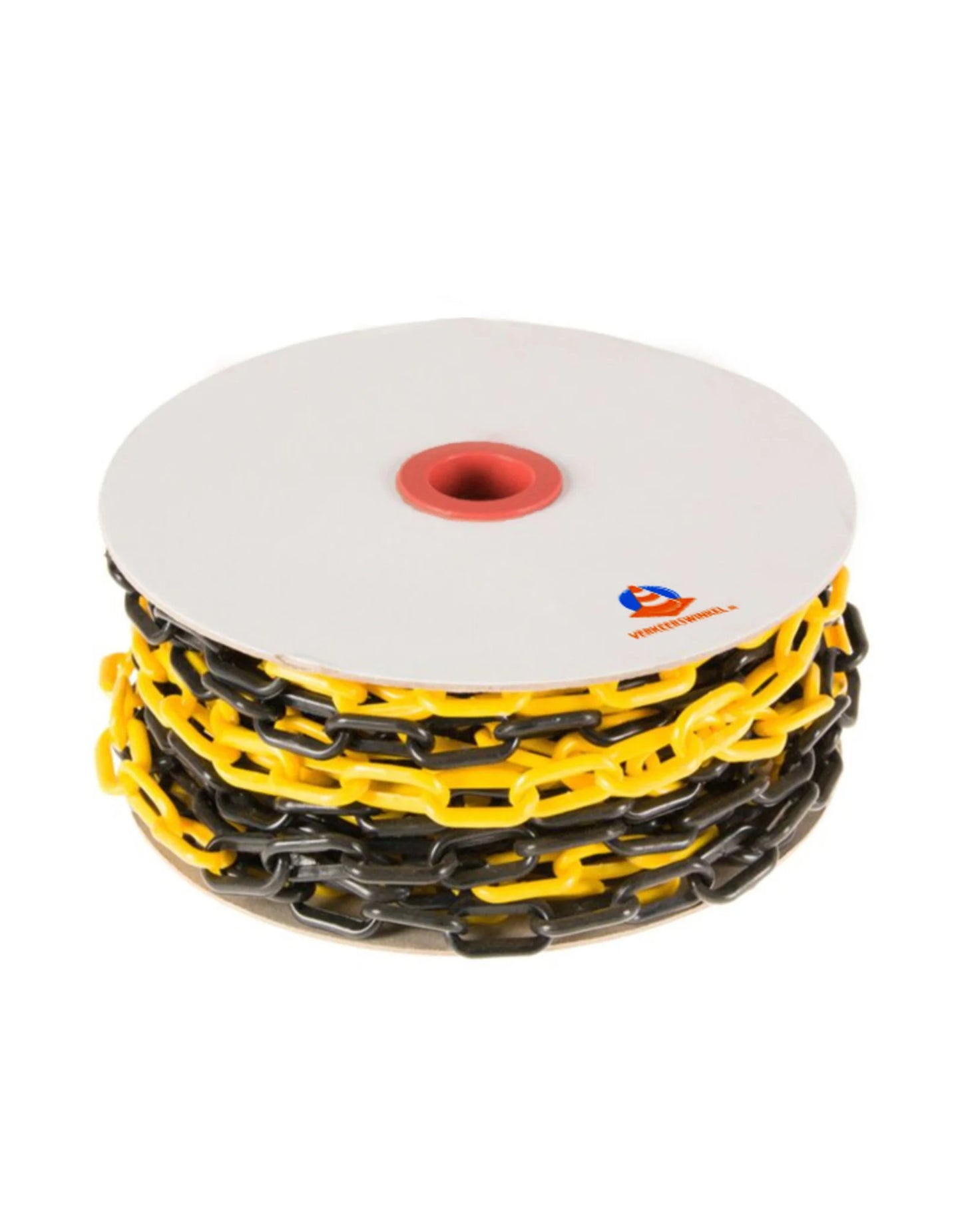 Chaine plastique jaune et noire, 25 mètres