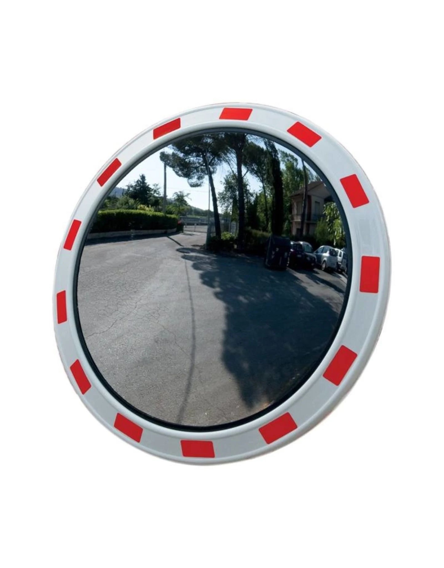 Miroir de traffic - rouge / blanc - diamètre 100 cm