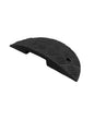 Ralentisseur vitesse modulaire embout 1/2 rond noir - H 70 mm