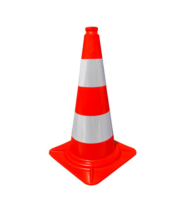 Cône de signalisation orange 50 cm