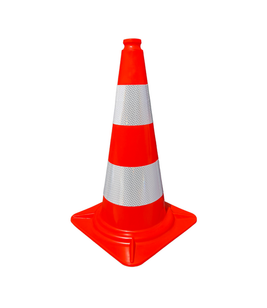 Cône de signalisation orange 50 cm
