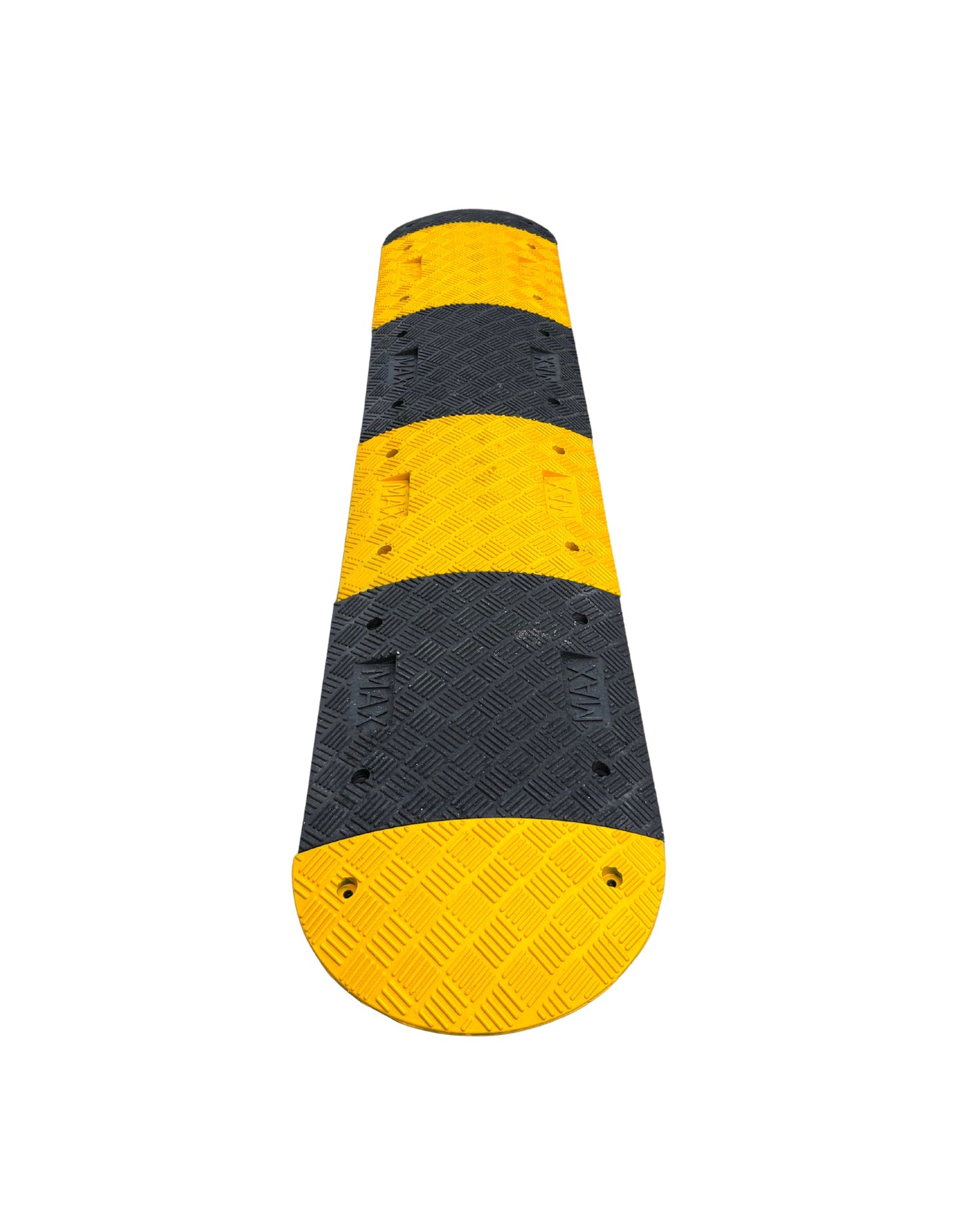 Ralentisseur voie parking - Kit complet jaune et noir - Hauteur 70 mm - Longueur de 2.50 M à 6M